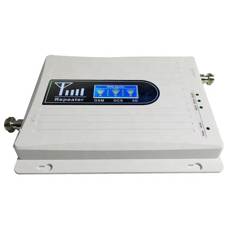 network booster 4g mobile signal repeater 900 1800 2100mhz triband 2g 3g 4g lte cell phone signal booster for home
